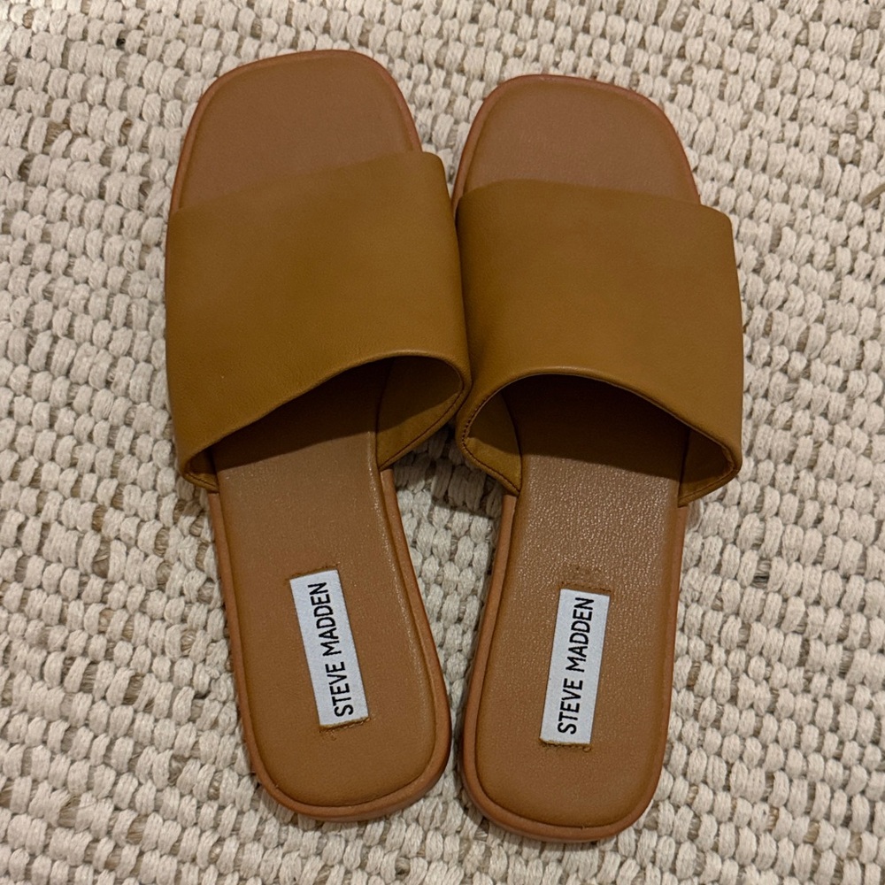 Steve Madden Women's Brown Slide Sandals
